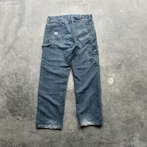 Vintage Wrangler Carpenter Jeans Men’s 34 X 32 Workwear Utility Faded Denim Pant